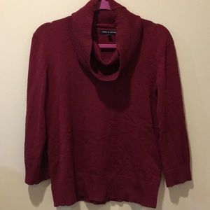 Garnet cowl neck sweater